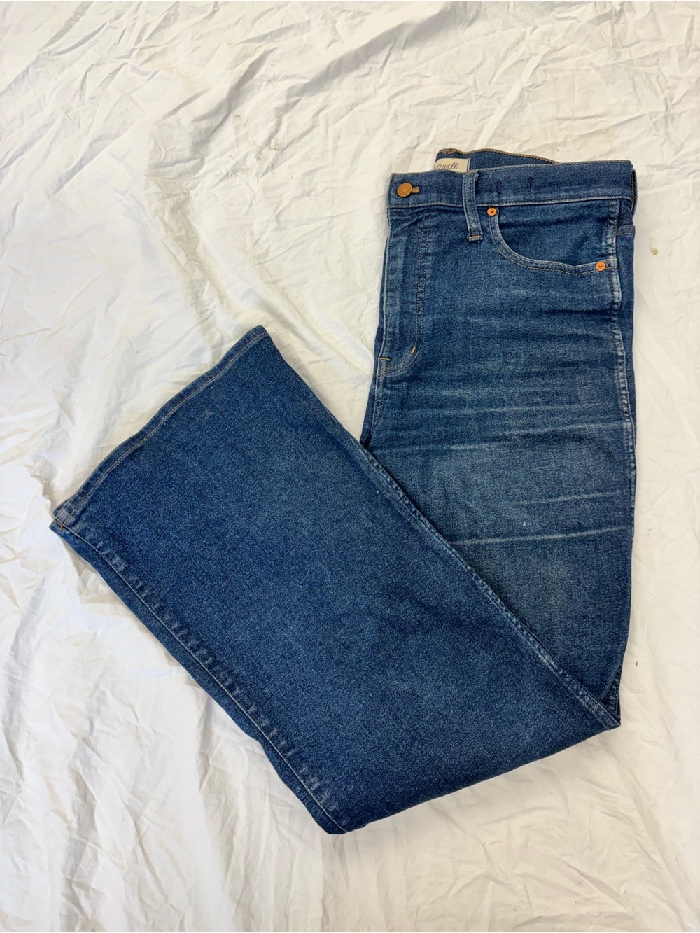 Madewell Dark Blue Flare Jeans